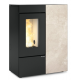 Soba pe peleti etansa cu dubla conducta NORDICA ANNALISA PLUS, putere 12,0** kW-N, culoare gres ostuni
