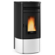 Soba pe peleti etansa cu dubla conducta NORDICA NORIS PLUS, putere 12,0 kW-N, culoare alb