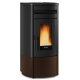 Soba pe peleti etansa cu dubla conducta NORDICA NORIS PLUS, putere 12,0 kW-N, culoare bronz Soba pe peleti etansa cu dubla conducta NORDICA NORIS PLUS, putere 12,0 kW-N, culoare bronz