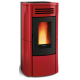 Soba ermetica pe peleti cu sistem de canalizare si doua iesiri diferite NORDICA TERRY PLUS, putere 12,1 kW-N, culoare bordeaux Soba ermetica pe peleti cu sistem de canalizare si doua iesiri diferite NORDICA TERRY PLUS, putere 12,1 kW-N, culoare bordeaux