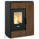 Soba combinata peleti/pe lemne NORDICA MARGARET, putere 10,0** kW-N, culoare gresie corten