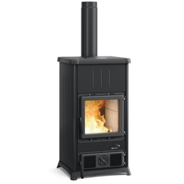 Soba pe lemne cu sistem de recuperare caldura NORDICA CONCITA 2.0 - STEEL, putere 11,8 kW-N, culoare negru antracit