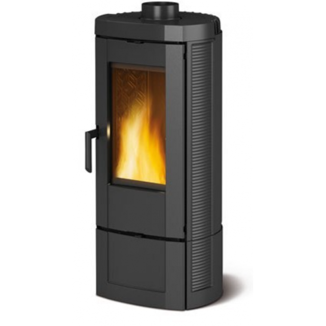Soba cu lemne din fonta NORDICA CANDY 4.0, putere 6.2 kW-N, culoare negru antracit