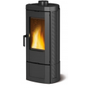 Soba cu lemne din fonta NORDICA CANDY 4.0, putere 6.2 kW-N, culoare negru antracit