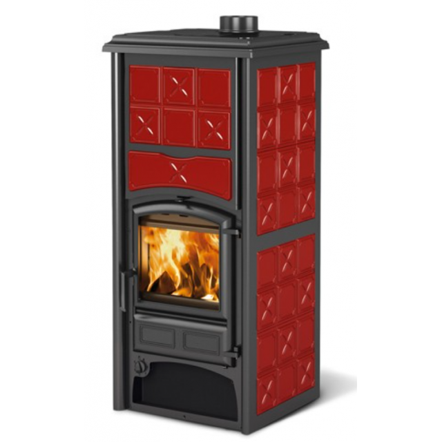 Termosoba cu lemne NORDICA LORIET S DSA, putere 16,8 kW-N, culoare bordeaux