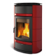 Termosoba cu lemne NORDICA LORIET S DSA, putere 16,8 kW-N, culoare bordeaux