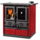 Masina de gatit cu lemne NORDICA ROSETTA MAIOLICA, putere 7.9 kW-N, culoare bordeaux
