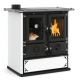 Masina de gatit cu lemne NORDICA ROSETTA SINISTRA 5.0 - STEEL, putere 7.9 kW-N, culoare alb punctat