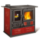 Masina de gatit cu lemne NORDICA ROSA SINISTRA REVERSE, putere 8.2 kW-N, culoare bordeaux