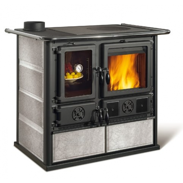 Masina de gatit cu lemne NORDICA ROSA SINISTRA REVERSE, putere 8.2 kW-N, culoare piatra naturala