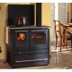 Termoaragaz cu lemne NORDICA TERMOSOVRANA DSA, putere 13.5 kW-N, culoare negru antracit