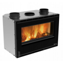 Semineu incorporabil ventilat cu lemne NORDICA INSERTO 80 CRYSTAL EVO 2.0 VENTILATO, putere 7.4 kW-N, culoare negru