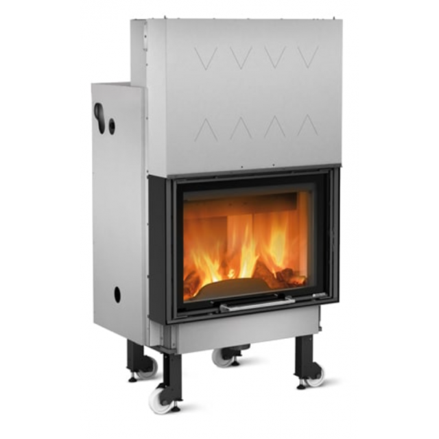 Semineu pe lemne NORDICA TERMOCAMINO WF PLUS DSA, putere 20.5 kW-N, culoare negru