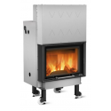 Semineu pe lemne NORDICA TERMOCAMINO WF PLUS DSA, putere 20.5 kW-N, culoare negru