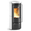 Soba pe lemne NORDICA LIÙ, putere 7.5 kW-N, culoare alb