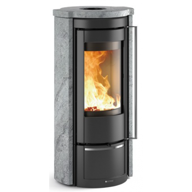 Soba pe lemne NORDICA LIÙ - PETRA, putere 7.5 kW-N, culoare piatra naturala