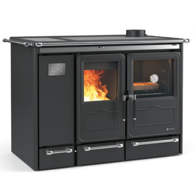 Termoaragaz cu lemne cu sistem vas deschis și circuit închis NORDICA SIERRA, putere 16,0** kW-N, culoare negru smălțuit