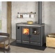 Termoaragaz cu lemne cu sistem vas deschis și circuit închis NORDICA SIERRA, putere 16,0** kW-N, culoare negru smălțuit