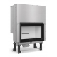 Monobloc pe lemne pentru șeminee NORDICA MONOBLOCCO 90PA 2.0, putere 13.2 kW-N, culoare negru