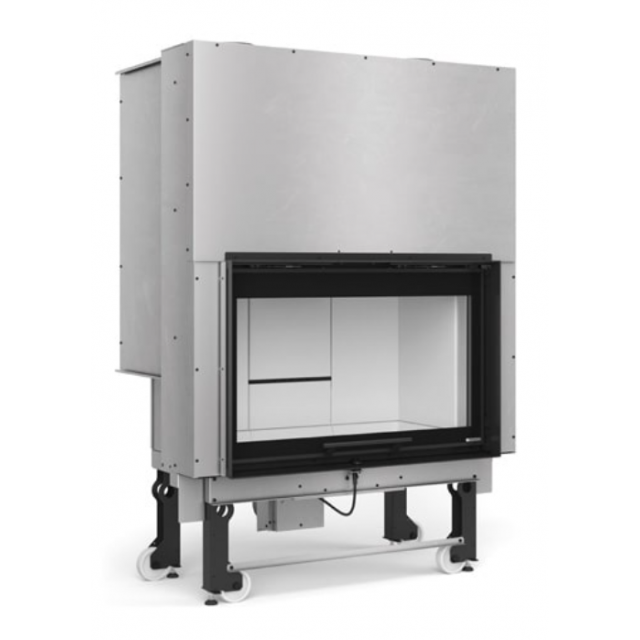 Monobloc pe lemne pentru șeminee NORDICA MONOBLOCCO 90PA 2.0, putere 13.2 kW-N, culoare negru