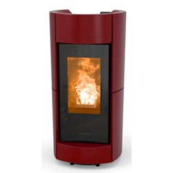 Soba centrala pe peleti THERMOROSSI Chic Idra 14, dimensiuni 1130 X 565 X 644 cm, culoare bordeaux