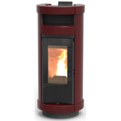 Soba pe peleti THERMOROSSI Dorica Idra 14, dimensiuni 1321X560X650 cm, culoare bordeaux