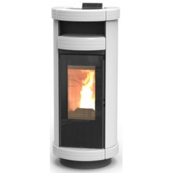 Soba pe peleti THERMOROSSI Dorica Idra 14 Metalcolor, dimensiuni 1321X560X650 cm, culoare alb