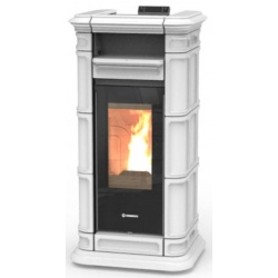Soba pe peleti THERMOROSSI Saint Moritz Idra 18, dimensiuni 1334X660X645 cm, culoare alb