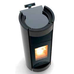 Soba pe peleti THERMOROSSI Moma Idra 29, dimensiuni 1360X537X638 cm, culoare negru