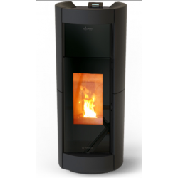 Soba pe peleti THERMOROSSI Chic Supreme Idra, dimensiuni 1332X565X653 cm, culoare negru