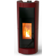 Soba pe peleti THERMOROSSI Chic Supreme Idra, dimensiuni 1332X565X653 cm, culoare bordeaux
