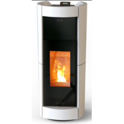 Soba pe peleti THERMOROSSI Chic Supreme Idra, dimensiuni 1332X565X653 cm, culoare alb