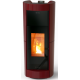 Soba pe peleti THERMOROSSI Chic Idra 29, dimensiuni 1332X567X653 cm, culoare bordeaux