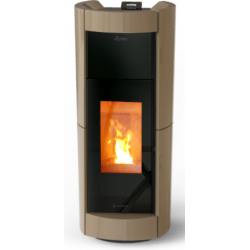 Soba pe peleti THERMOROSSI Chic Idra 29, dimensiuni 1332X567X653 cm, culoare crem