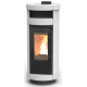 Soba pe peleti THERMOROSSI Dorica Supreme Idra Metalcolor, dimensiuni 1321X560X650 cm, culoare alb