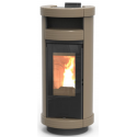 Soba pe peleti THERMOROSSI Dorica Supreme Idra Metalcolor, dimensiuni 1321X560X650 cm, culoare crem