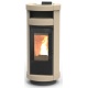 Soba pe peleti THERMOROSSI Dorica Idra 29 Metalcolor, dimensiuni 1321X560X650 cm, culoare bej