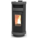 Soba pe peleti THERMOROSSI Dorica Idra 29 Metalcolor, dimensiuni 1321X560X650 cm, culoare gri