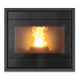 Soba pe peleti THERMOROSSI Insert Line Idra EVO, dimensiuni 641X715X655 cm, culoare negru