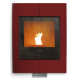 Semineu pe peleti THERMOROSSI Insert Idra Maxi, dimensiuni 1227X755X600 cm, culoare bordeaux cristal