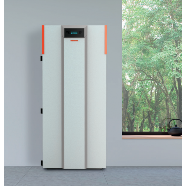 Boiler pe peleti THERMOROSSI Compact S32 GT5, dimensiuni 1370X662X845 cm, culoare argintiu