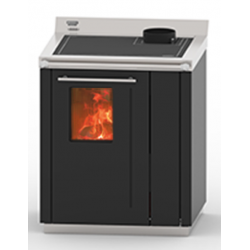 Masina de gatit pe lemne THERMOROSSI BOSKY F30 Square EVO5, dimensiuni 968x1062x712 mm, culoare negru