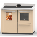 Masina de gatit pe lemne THERMOROSSI BOSKY F30 Square EVO5, dimensiuni 968x1062x712 mm, culoare beige