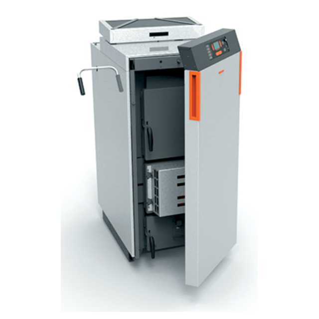Boiler pe lemne THERMOROSSI LAMBDA S35 EVO5, dimensiuni 1543X724X1277 mm, culoare argintiu