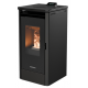 Soba ermetica pe peleti THERMOROSSI Urban, dimensiuni 903X439X467 mm, culoare negru