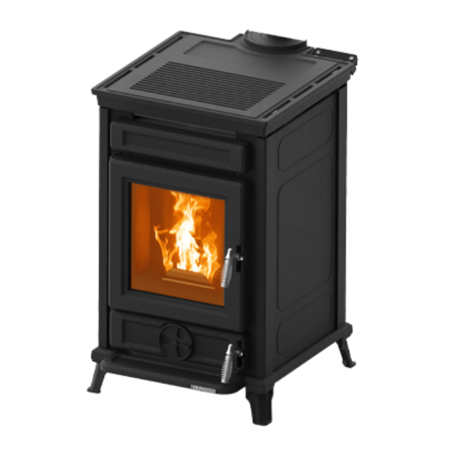 Soba ermetica pe peleti THERMOROSSI Chicca , dimensiuni 798X501X642 mm, culoare negru mat