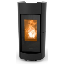 Soba pe peleti THERMOROSSI Chic Air, dimensiuni 1130X565X644 mm, culoare negru mat