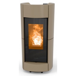 Soba pe peleti THERMOROSSI Chic Natural Air Evo, dimensiuni 1130X565X644 mm, culoare gri porumbel