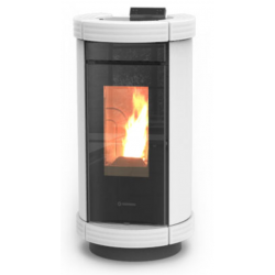 Soba pe peleti THERMOROSSI Dorica Metalcolor Air, dimensiuni 1114X560X645 mm, culoare alb