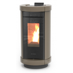 Soba pe peleti THERMOROSSI Dorica Metalcolor Air, dimensiuni 1114X560X645 mm, culoare crem